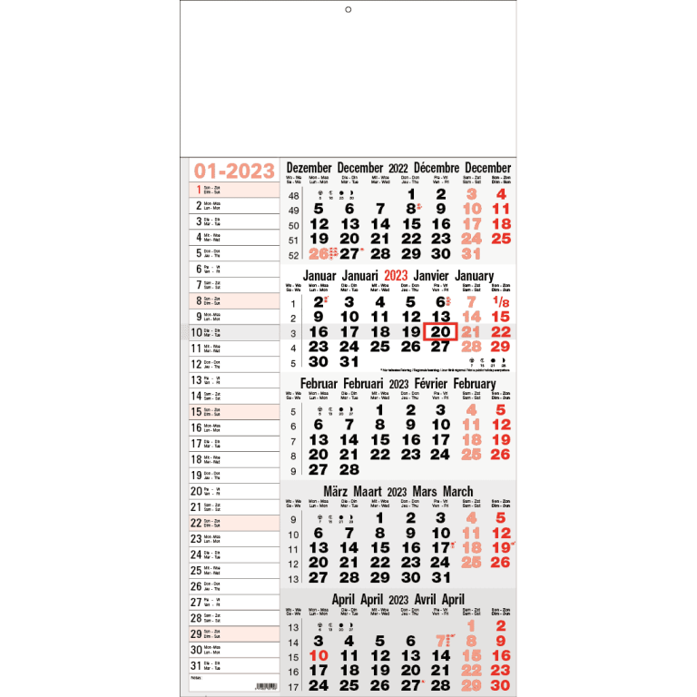 Shipping Calendar 5 months memo 2023 - calendars365.shop