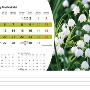 Desk calendar Flowers 2025 - May