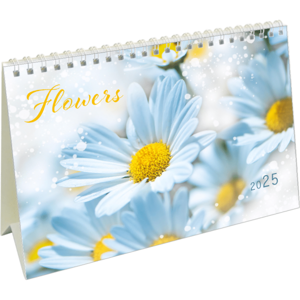 Desk calendar Flowers 2025