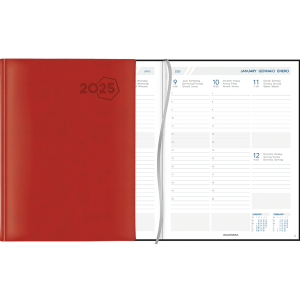 Diary Business 2025 Red