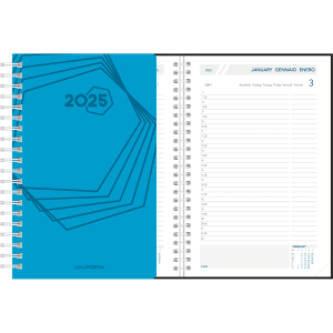 Diary Daily wire-o 2025 Blue