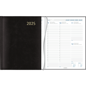 Diary Plan-a-week 2025 black