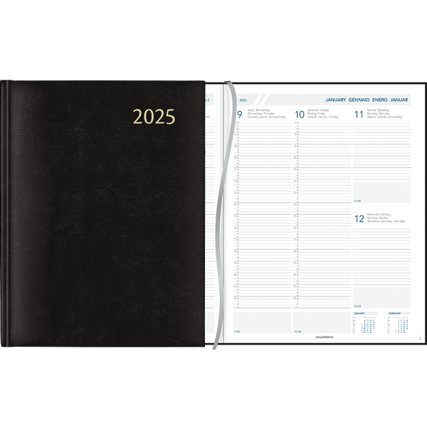 Diary Plan-a-week 2025 black