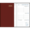 Pocket diary Visuplan 2025 casebound burgundy