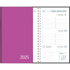 Pocket Diary Visuplan 2025 comb bound purple