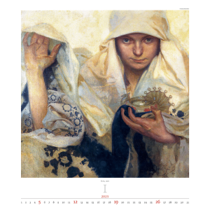 Calendar Art Alfons Mucha 2025 - January