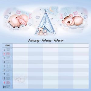 Calendar Family Planner 2025 - February