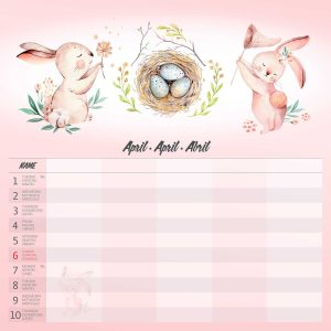 Calendar Family Planner 2025 - April