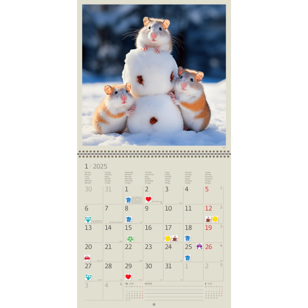 Calendar Little Fun 2025 - January