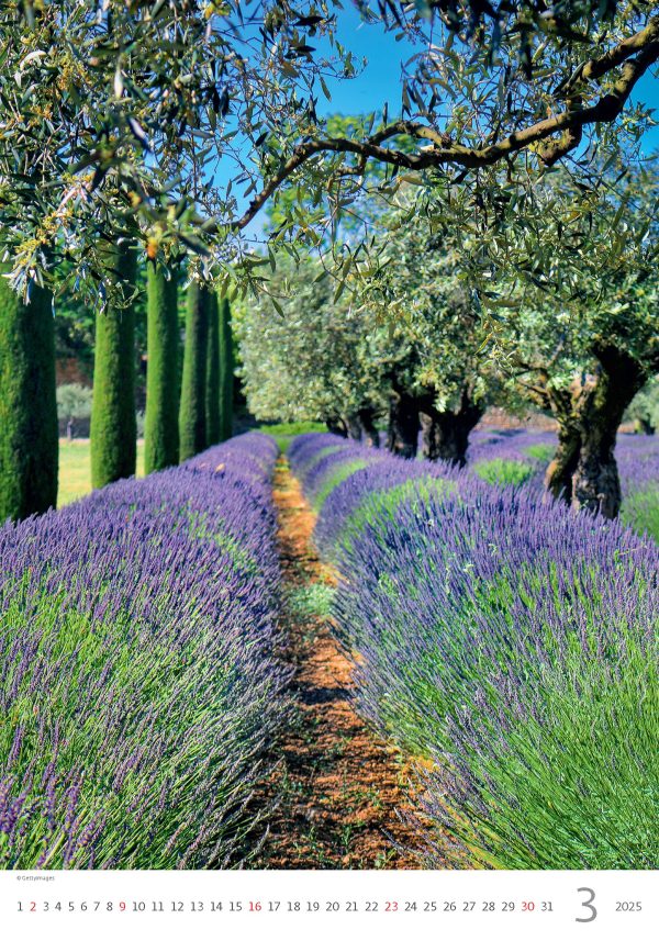 Calendar Provence 2025 - March