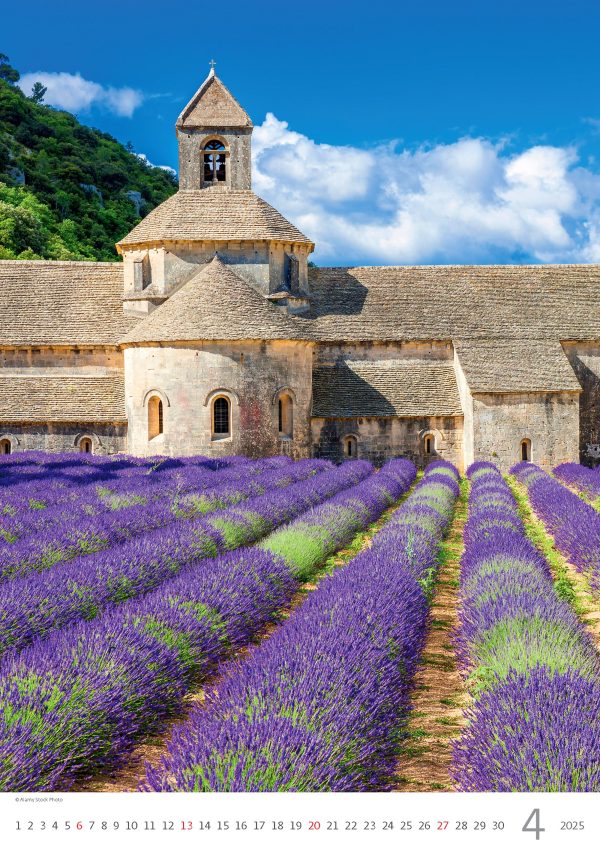 Calendar Provence 2025 - April