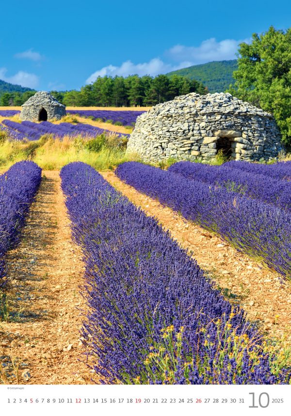 Calendar Provence 2025 - October