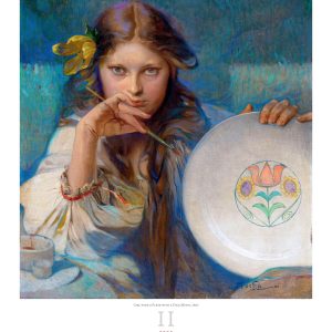 Calendar Art Alfons Mucha 2025 - February