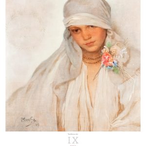 Calendar Art Alfons Mucha 2025 - September