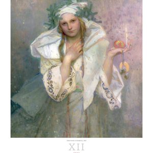 Calendar Art Alfons Mucha 2025 - December