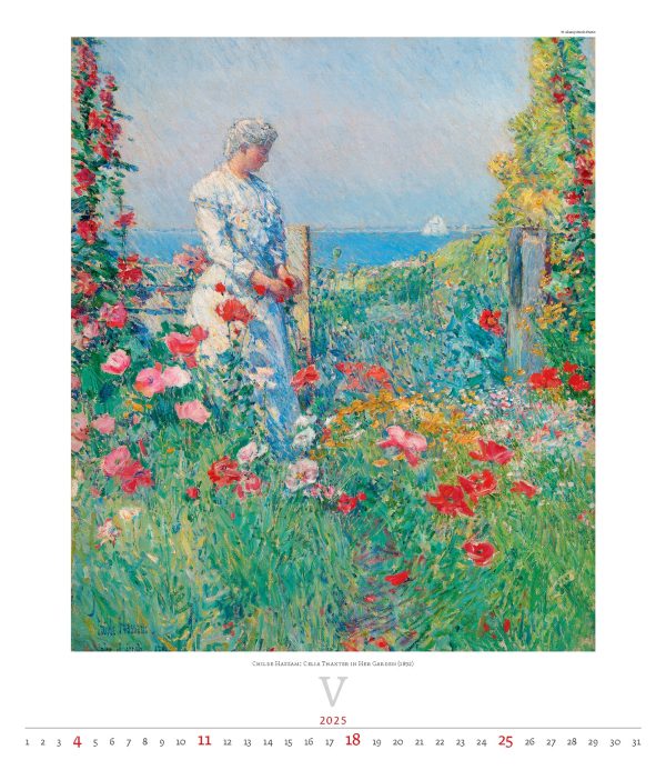 Calendar Art Impressionism 2025 - May