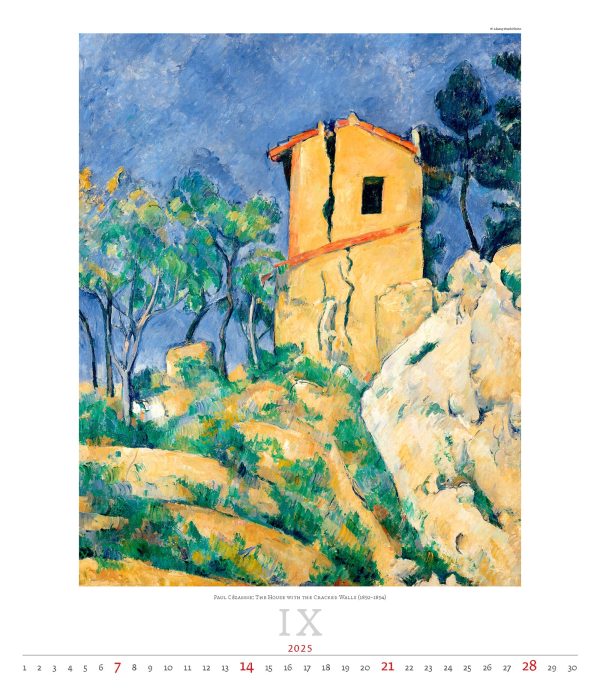 Calendar Art Impressionism 2025 - September