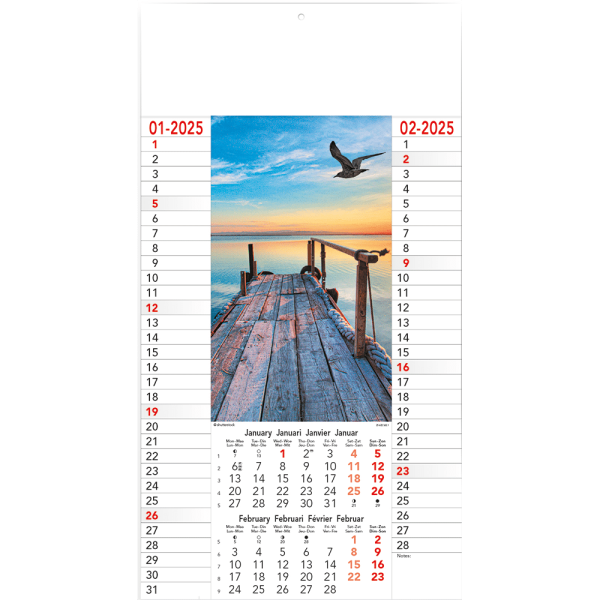 Calendar Seaside 2025