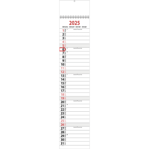 Slim line calendar XL 2025